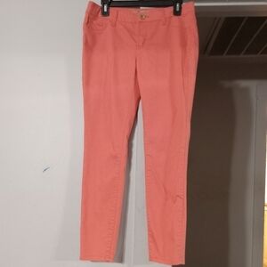 Refuge brand ladies orange pants. Straight leg. Size 10